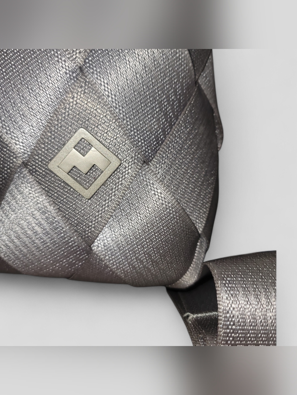 Maggie Bags Quilted Webbing Silver Women's Backpack – Sleek Daily Carry EUC - Picture 4 of 10